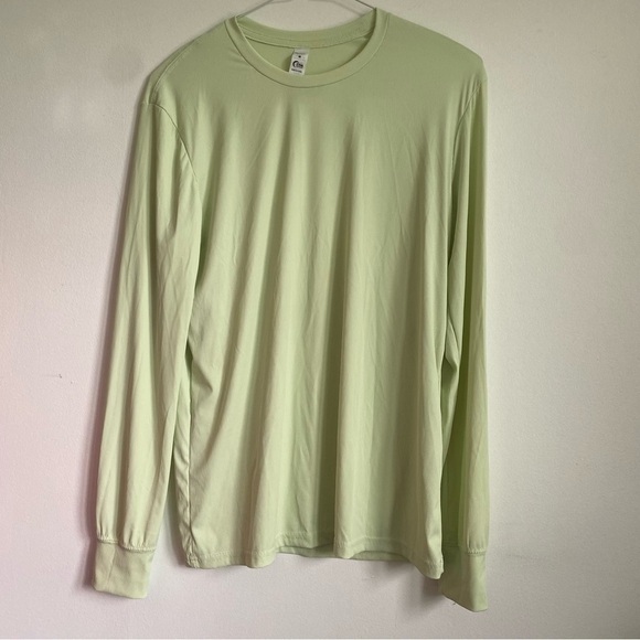 Zyia Active Primo Ribbed Long Sleeve Tee T-Shirt • Pistachio Green • M Medium - Picture 3 of 14